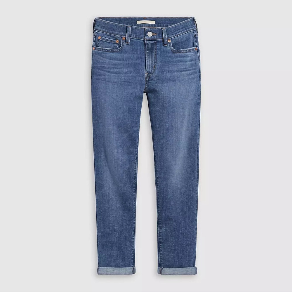 ✨ NWT Levi’s Boyfriend Mid Rise Jeans — Lapis Gem Medium Wash 30 x 27 - Picture 5 of 9